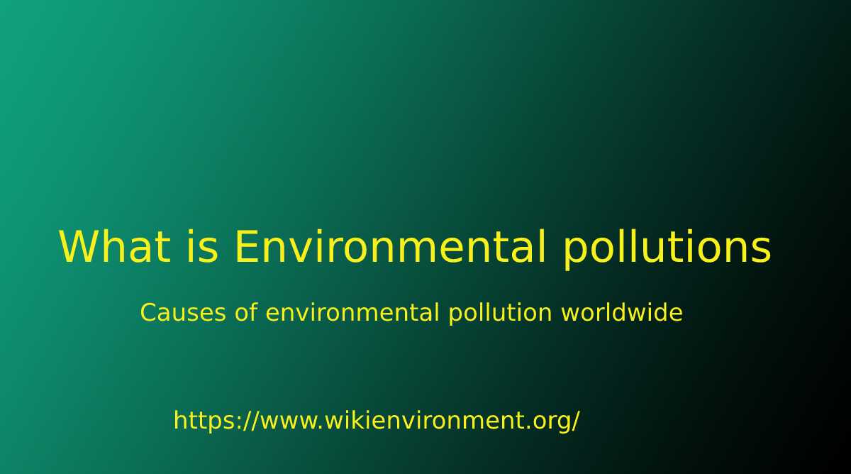 causes of environmental pollution